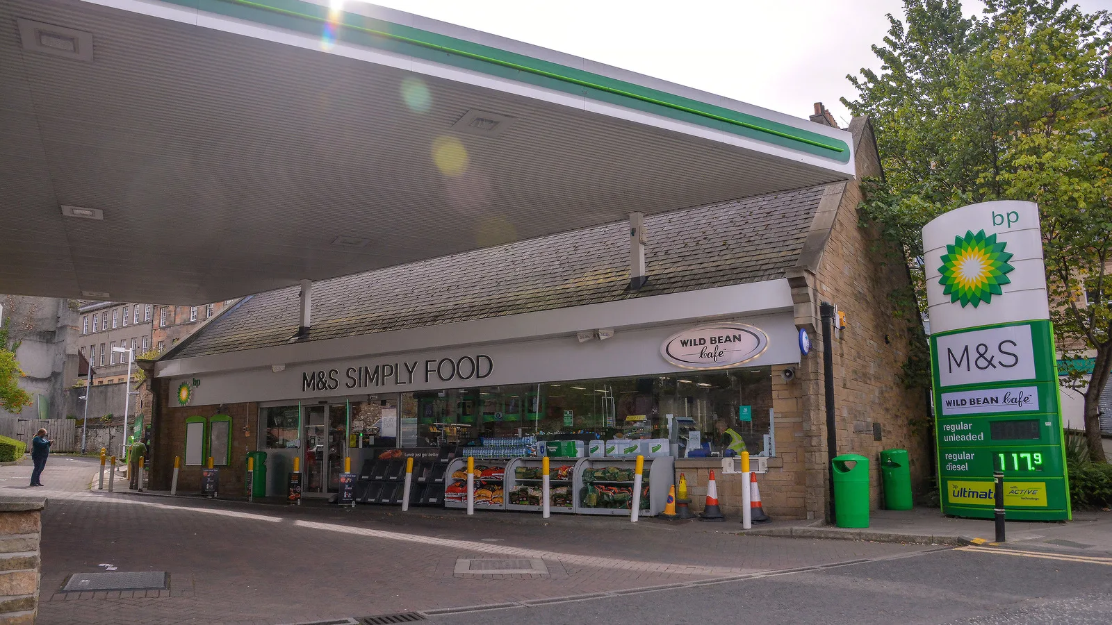 Posto de gasolina da BP em Edimburgo, no Reino Unido