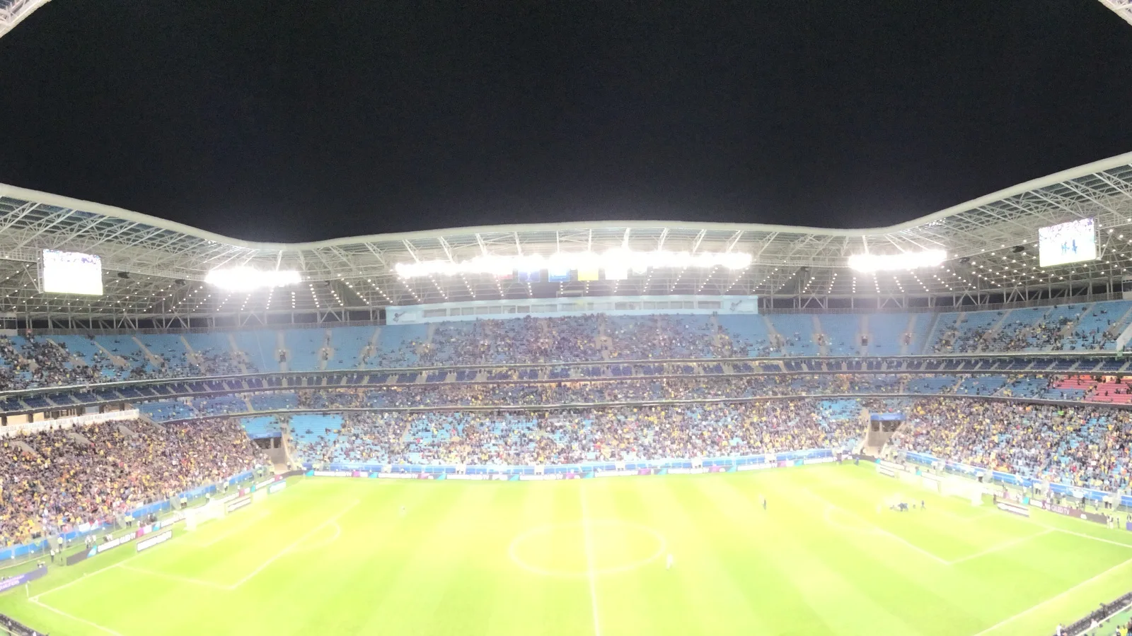 Arena do Grêmio lotada durante uma partida, em Porto Alegre