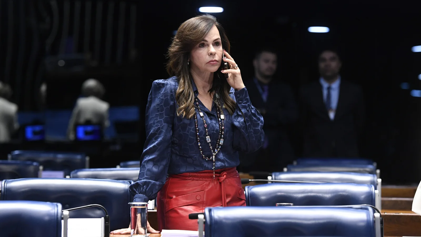 Professora Dorinha durante sessão no plenário do Senado