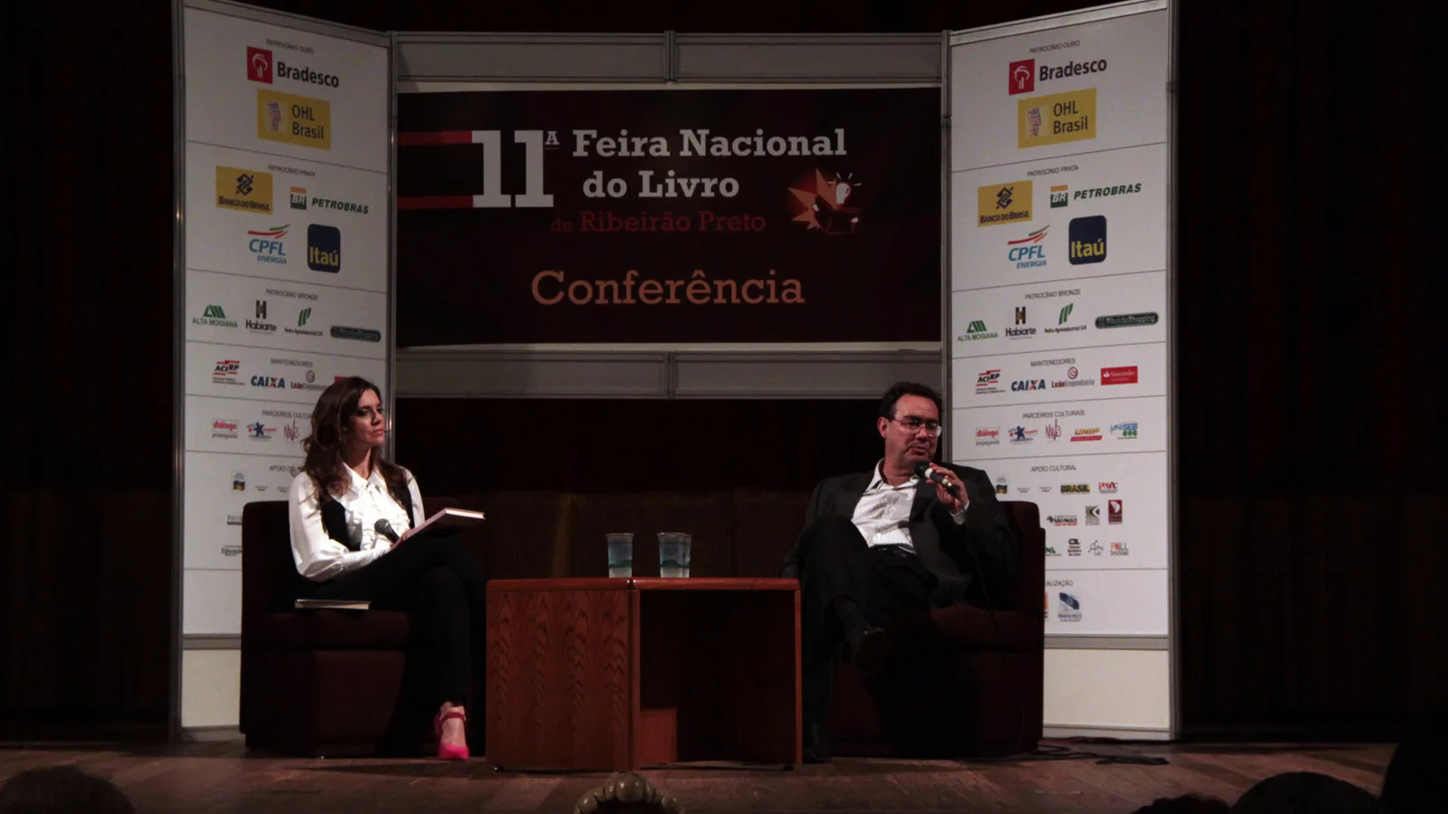 Augusto Cury, candidato à Presidência pelo Avante, em evento público