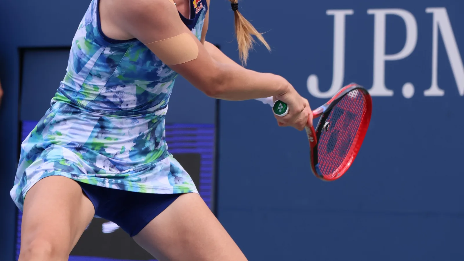 Elena Rybakina durante partida no US Open