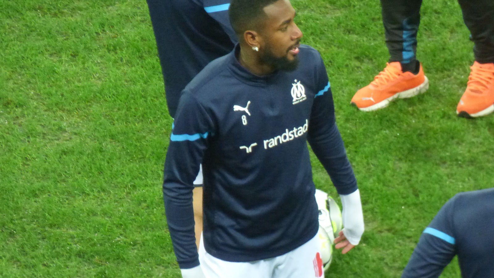 Gerson em treino com o uniforme do Olympique de Marseille, foto de arquivo de 2022