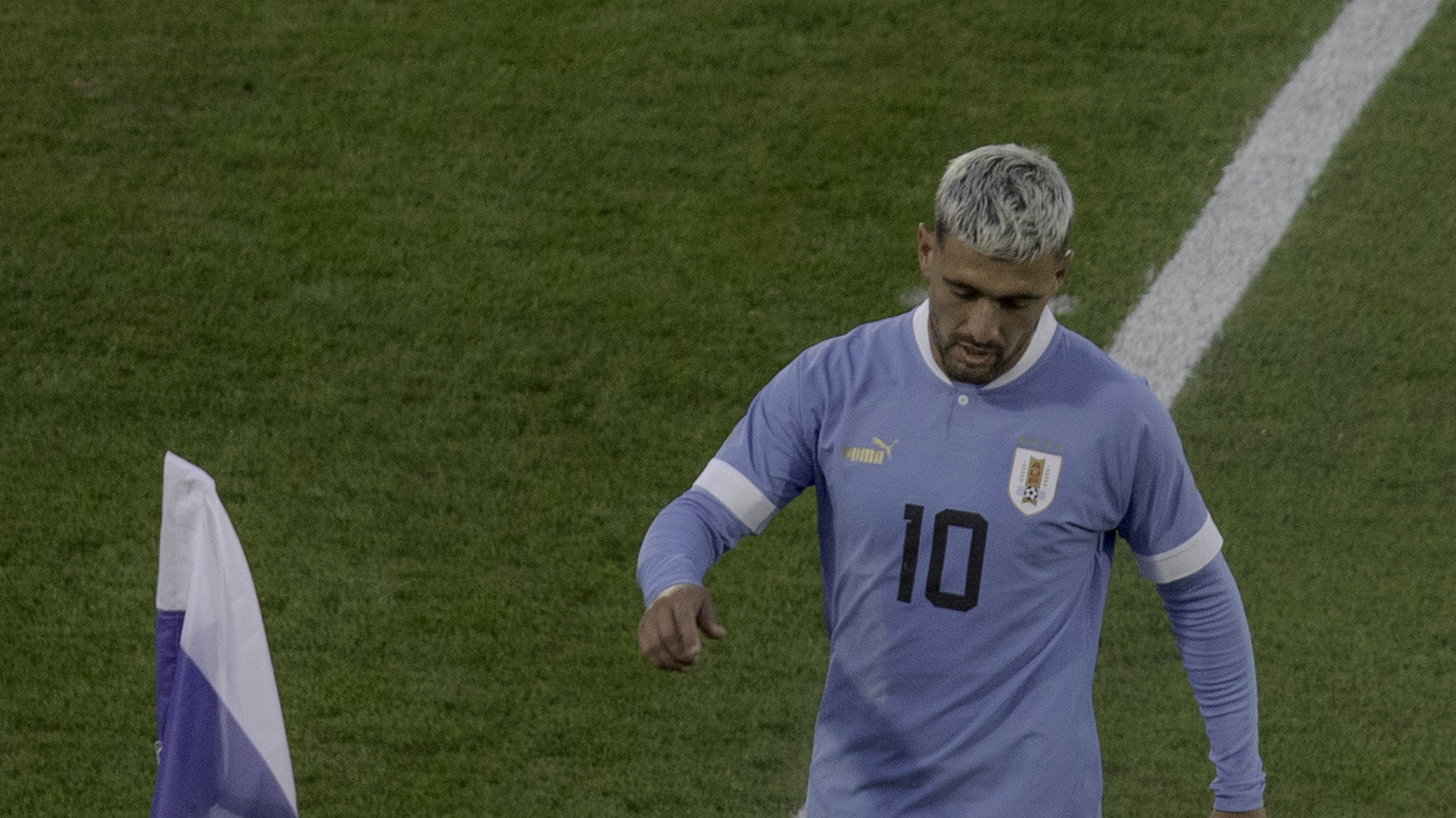 Giorgian de Arrascaeta em ação pela seleção do Uruguai, foto de arquivo